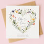 Personalised Wildflower Anniversary Card, thumbnail 2 of 6