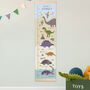 Personalised Dinosaur Landscape Height Chart, thumbnail 1 of 8