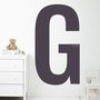 Monochrome Children's Initial And Name Wall Sticker, thumbnail 1 of 2