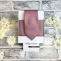 Desert Rose Woven Wedding Tie Set, thumbnail 6 of 6