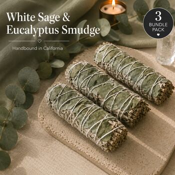 White Sage And Eucalyptus Cleansing Ritual Trio, 6 of 6