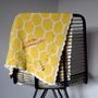 Personalised Knitted Bee Baby Blanket, thumbnail 2 of 6