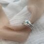 Personalised Silver And Turquoise Spinner Ring, thumbnail 5 of 10