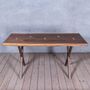 Menai Walnut Live Edge Dining Table With Spider Legs, thumbnail 2 of 5