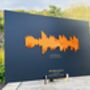 Personalised Music Soundwave Wedding Guest Book Alternative, thumbnail 5 of 6