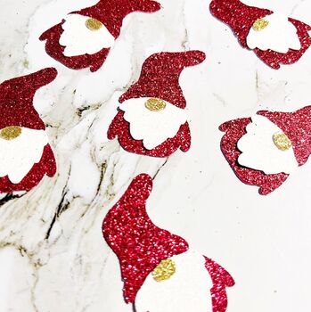 16 X Christmas Gnome Table Confetti, Decor, Scatter, Centrepiece, 3 of 3