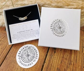 Handmade Sterling Silver 80th Birthday Necklace, 2 of 11