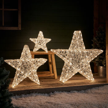 Twinky Smart LED Christmas Outdoor Star Light Trio, 5 of 12