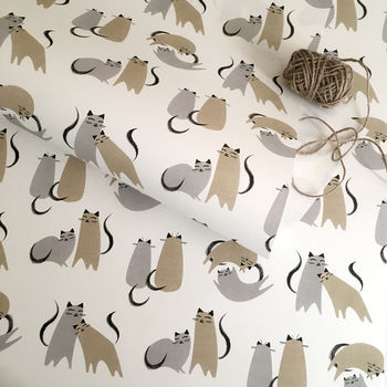 Cat Wedding Wrapping Paper, 3 of 6