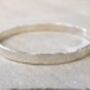 Personalised Flat Fronted Silver Bangle –, thumbnail 2 of 4
