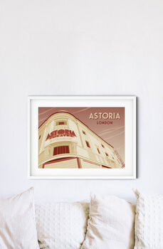 London Astoria Travel Poster Print, 2 of 6