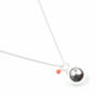 Harmony Ball Pregnancy Necklace With Coral Pearl, thumbnail 5 of 7