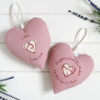 Personalised 70th Birthday Hanging Heart Gift For Her, 9 of 12