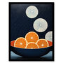 Citrus Circles Abstract Oranges Kitchen Wall Art Print, thumbnail 5 of 6