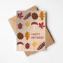 Autumn Themed Children Activity Birthday Cards, thumbnail 1 of 4