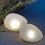 Solar Powered Frosted Glass Pebble Light, thumbnail 1 of 8