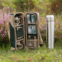 Deluxe Two Person Flask And Mug Picnic Set Forest Green, thumbnail 4 of 8