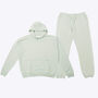 Sage Green Oversized 100% Cotton Loungewear Set, thumbnail 1 of 4