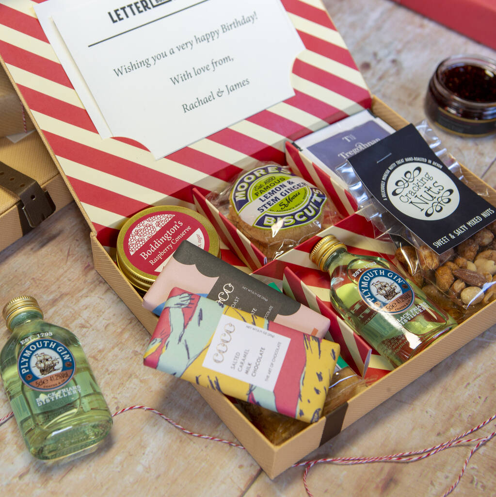 Luxury Best Of British Letter Box Hamper With Gin, 1 of 8
