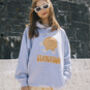 Staycation Women's Slogan Hoodie With Sun Graphic, thumbnail 1 of 4