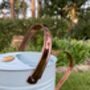 Pair Of Ivory White And Copper Watering Cans, thumbnail 8 of 11