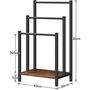 Towel Rack Stand With Three Towel Rails Storage Shelf, thumbnail 9 of 9