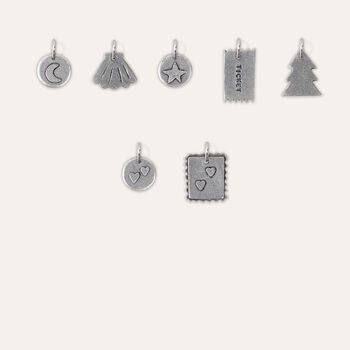 Personalised 10th Wedding Anniversary Charms Keyring, 6 of 6