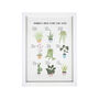 Personalised Plants Guide Gardeners Gift Framed Print, thumbnail 5 of 5