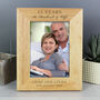 Personalised Anniversary Photo Frame Five X Seven, thumbnail 1 of 2