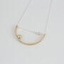 Silver And Brass Minimal Bubble Necklace, thumbnail 1 of 2
