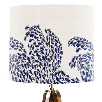 Little Fishes Wave, Coastal Lamp Shade, 3 of 5