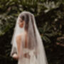 Katrina Pearl And Crystal Wedding Blusher Veil, thumbnail 5 of 7