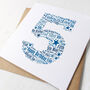 Blue Star Personalised 5th Birthday Card, thumbnail 5 of 5