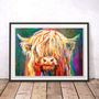 Baby Highland Cow By Sue Gardner Art Print, thumbnail 1 of 3