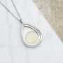 Dates 1928 To 1967 Teardrop Sixpence Locket Necklace, thumbnail 7 of 9