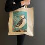 Puffin Cotton Tote Bag, thumbnail 1 of 2
