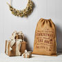 Personalised Christmas Hessian Sack Large Night Before Christmas, thumbnail 2 of 4