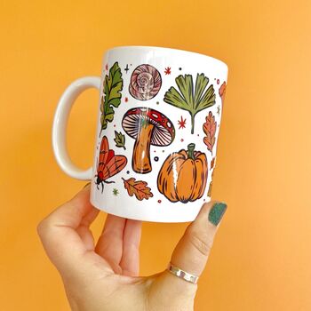 Autumn Mushroom And Pumpkin Mug, 3 of 3