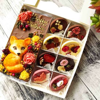 'Flaming Fox' Amazing Edible Chocolate Present, 10 of 10