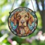 Vizsla Stained Glass Effect Suncatcher, thumbnail 2 of 6