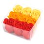 Set Of Nine Soap Flower Box Peach Roses, thumbnail 5 of 5