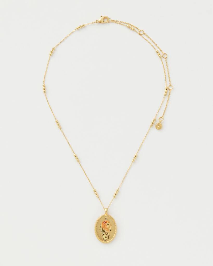 Fable Leo Zodiac Necklace By Fable England