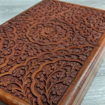 Floral Wave Wooden Jewellery Box, 2 of 6