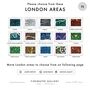Personalised London Map Art Print Choose Your London Area 30 Locations Available, thumbnail 5 of 12
