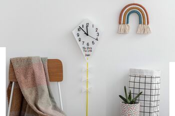 Children's Personalised Rainbow Kite Clock, 5 of 6