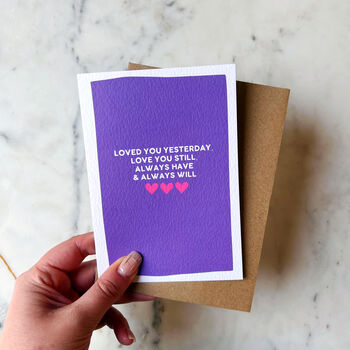 Valentines Romantic Card 'Love You Still', 2 of 4
