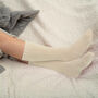 Ribbed Cuff Women's Bed Socks – Cream, thumbnail 4 of 4