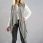Grey Woven Cashmere Scarf, thumbnail 1 of 4