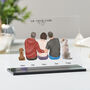 Custom Family Portrait Illustration With Pets, thumbnail 2 of 9