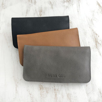 Fair Trade Handcrafted Leather Long Wallet, 7 of 11